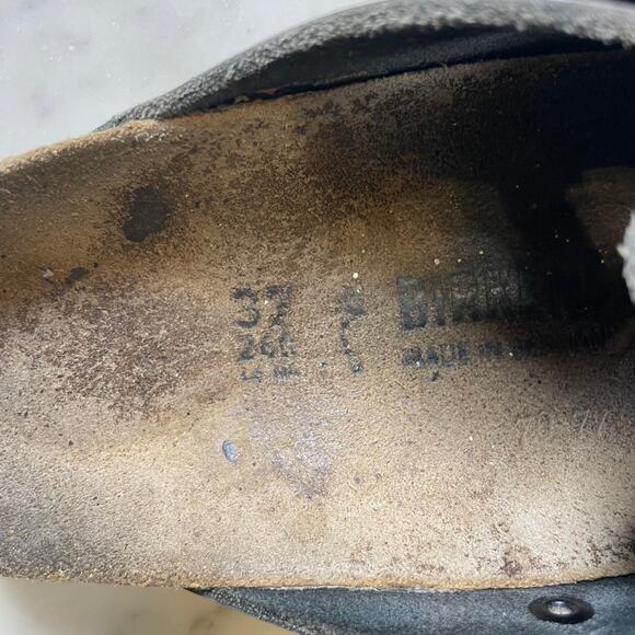 Black leather birkenstock boston clogs - Picture 3 of 5